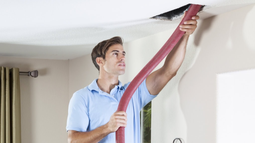 Air duct cleaning service.